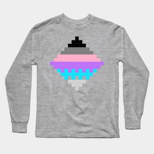 pixel pattern B Long Sleeve T-Shirt